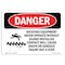 Signmission Safety Sign, OSHA Danger, 18" Height, Aluminum, Rotating Equipment Never Operate, Landscape OS-DS-A-1824-L-2444 - alternate 1